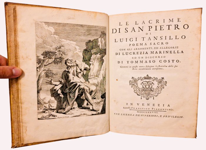 Tansillo - Le Lacrime di San Pietro. Poema Sacro - 1738