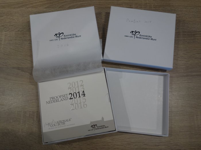 Holland. Proof Set 2014/2016 (3 sets)  (Ingen mindstepris)