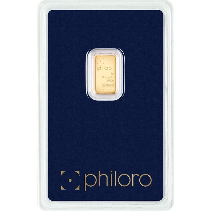 1 gram - Guld - philoro  (Ingen mindstepris)