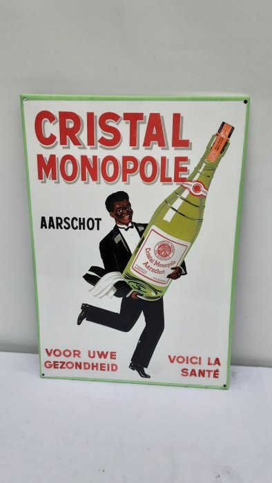 Een email reclame bord Cristal Monopole Aarschot - Tegn - Emalje