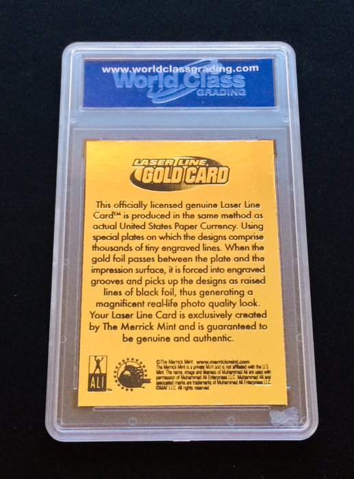 2009 - Merrick Mint Laser Line - Boxing - Muhammad Ali - The Greatest of all Time - 1 Graded card - WCG 10