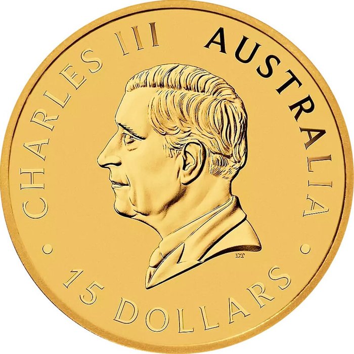 1/10 Ounce - Guld 999 - oz 2024 - Kangaroo fine gold - 999% - Præget bar