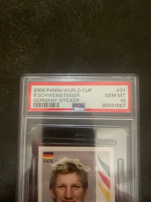 Panini - Germany 2006 World Cup - Bastian Schweinsteiger - 1 Graded sticker - PSA 10