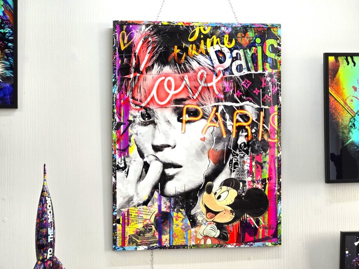 Patryk Konrad  Schevsky - Paris fashion model pop art collage - limited edition