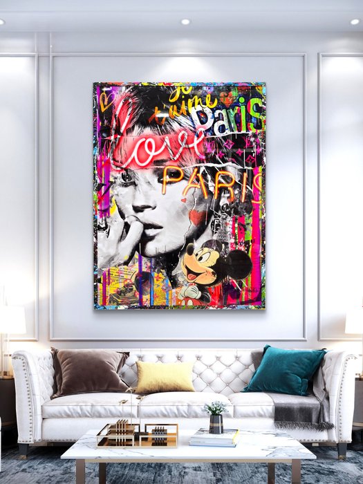 Patryk Konrad  Schevsky - Paris fashion model pop art collage - limited edition