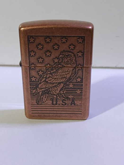 Zippo Aquila USA - Lighter - Stål (rustfrit)