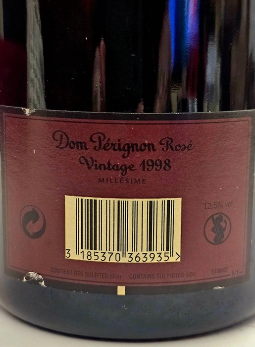 1998 Dom Pérignon, Vintage Rosè - Champagne, Épernay Brut - 1 Flaske (0,75L)