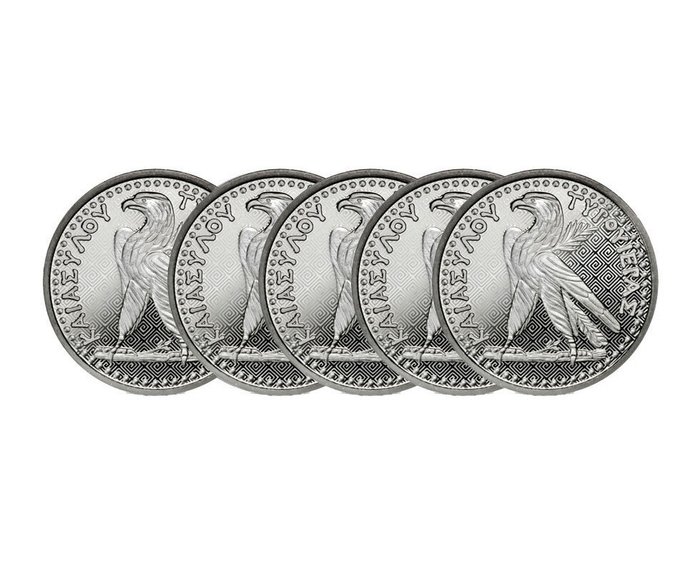 Saint Helena. 5 x 1 oz 2024 £1 Shekel of Tyre Replica Silver Coin BU