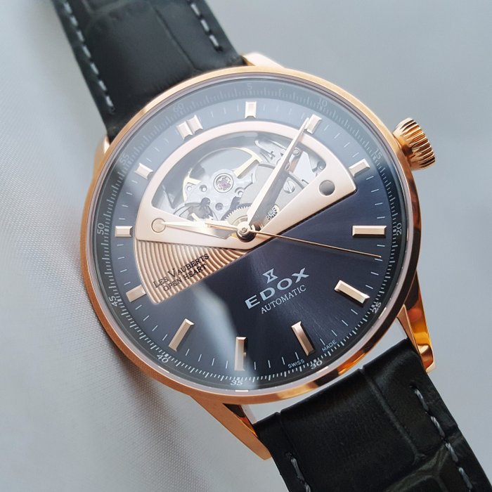 Edox - Swiss Automatic - In House Calibre 85 - ETA 2824 - LES VAUBERTS 1685 - Gold - Mænd - Ny