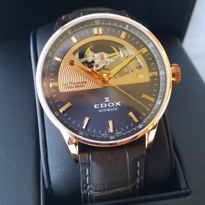 Edox - Swiss Automatic - In House Calibre 85 - ETA 2824 - LES VAUBERTS 1685 - Gold - Mænd - Ny