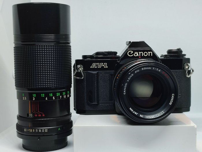 Canon CANON AV1  FD 50mm 1.4 SSC  NEW FD 70-150mm 4.5 Analogt kamera