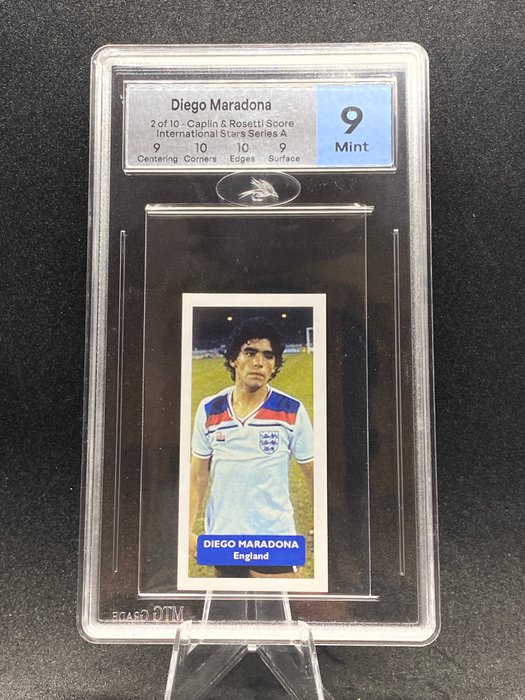 2008 - Caplin  Rosetti - Score - Diego Maradona - Maradona England Shirt - 1 Graded card - MTG 9