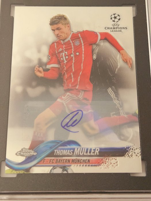 2017/18 Topps Chrome UEFA Fodbold (Fodbold) #95 Thomas Muller - Autographed Card #95 - SGC AUTO 10 - 9 MT