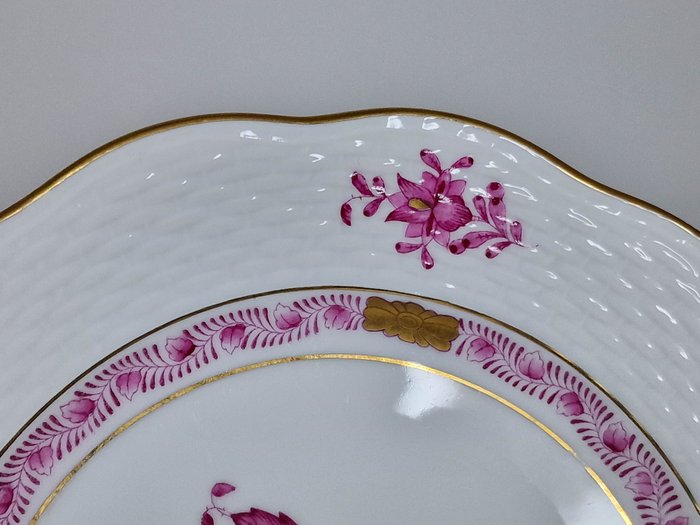 Herend - Morgenbakke (6) - Dessert plates - Chinese Bouquet Apponyi Pink - Porcelæn