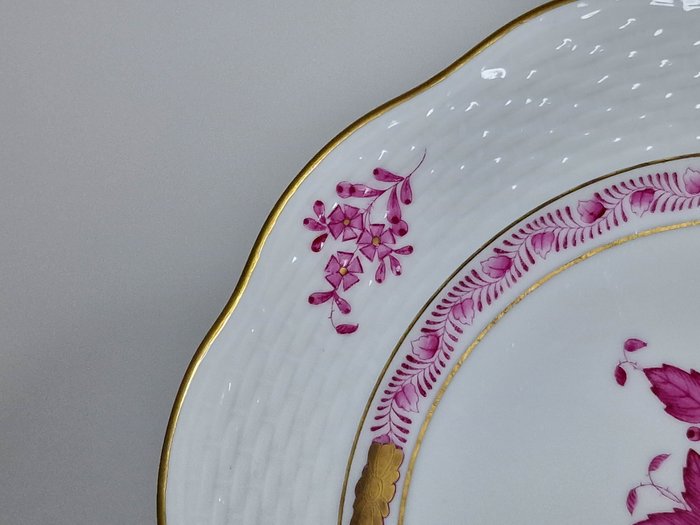 Herend - Morgenbakke (6) - Dessert plates - Chinese Bouquet Apponyi Pink - Porcelæn