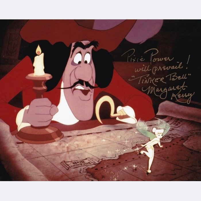 Walt Disney - Peter Pan (1953) - Signed by Margaret Kerry (The Original Inspiration and Voice of "Tinkerbell")