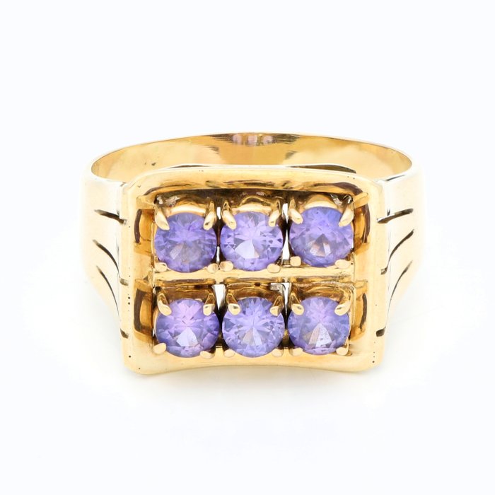 Ring - 14 karat Gulguld - 1,32 ct