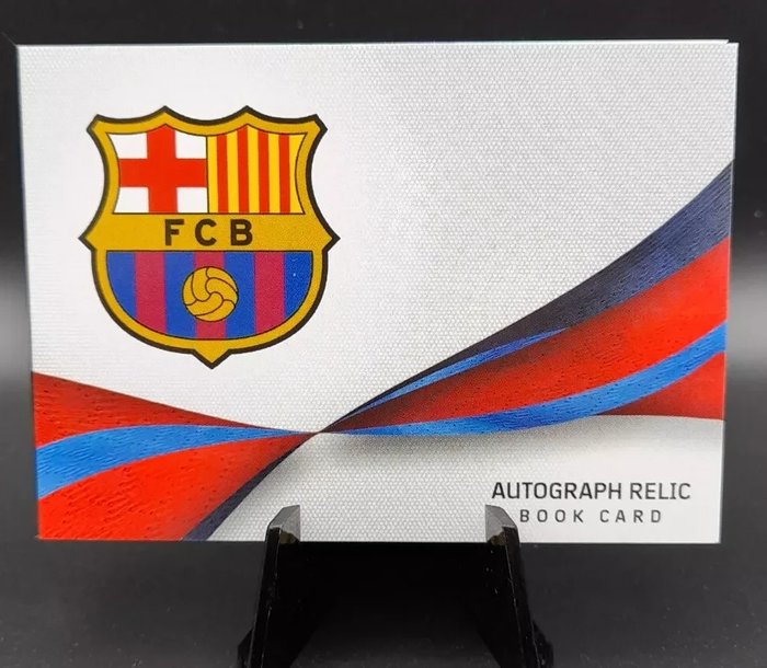 2023/24 Topps topps Rookie FC Barcelona - Dual Autograph relic book card. Lamine Yamal, Angel Alarcon RB-YA - 1 Card - Næsten så god som ny (NM)