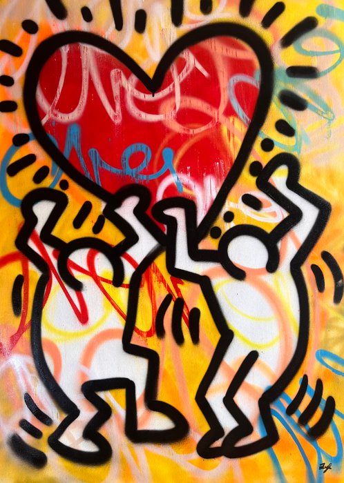 Gunnar Zyl (1988) - Heart / Keith Haring  Zyl