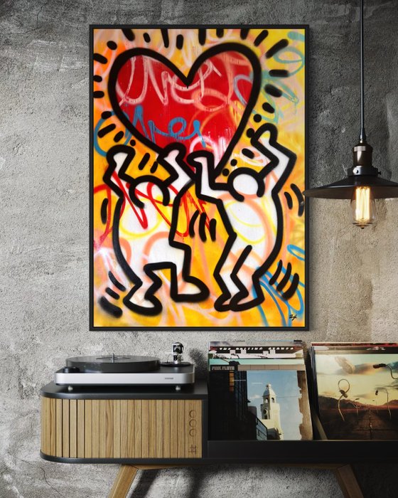 Gunnar Zyl (1988) - Heart / Keith Haring  Zyl