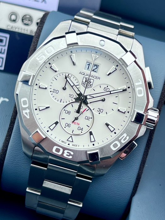 TAG Heuer - Aquaracer Chronograph 300M. - Ingen mindstepris - CAY1111 - Mænd - 2011-nu