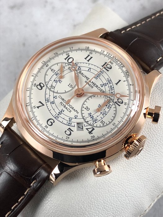 Baume  Mercier - Capeland Flyback Chronograph Automatic 18K Gold - M0A10007 - Mænd - 2011-nu