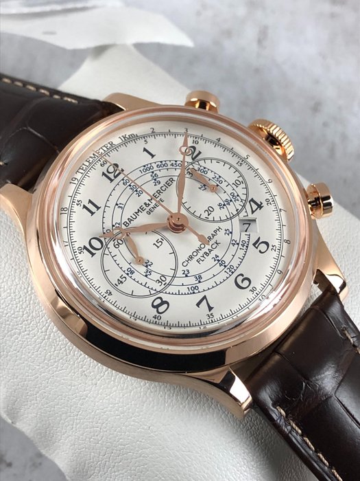 Baume  Mercier - Capeland Flyback Chronograph Automatic 18K Gold - M0A10007 - Mænd - 2011-nu