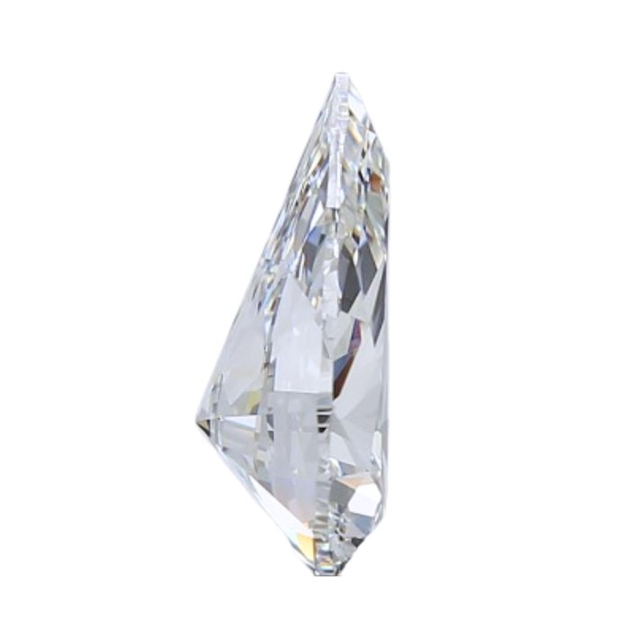 1 pcs Diamant  (Natur)  - 1.50 ct - Pære - F - IF - Gemological Institute of America (GIA)