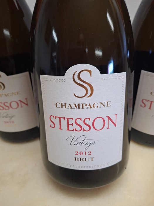 2012 Stesson, Champagne Stesson Vintage - Champagne Brut - 5 Flasker (0,75 L)