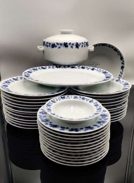 Richard Ginori - Bordservice til 12 (39) - Blomsterdekoration - Porcelæn