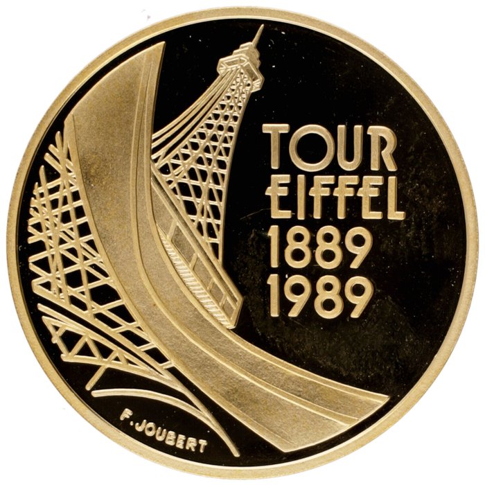 Frankrig 5 Francs 1989 "Tour Eiffel" Proof