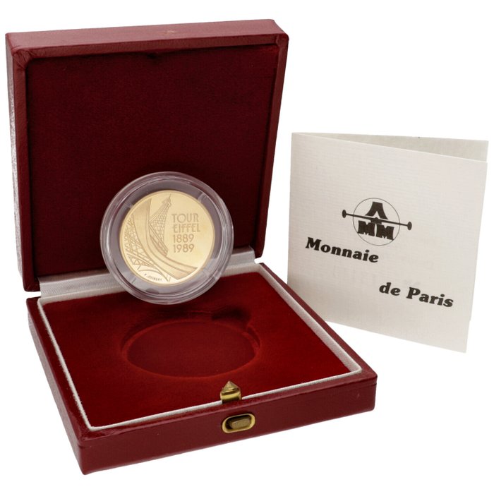 Frankrig 5 Francs 1989 "Tour Eiffel" Proof