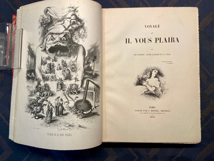 Tony Johannot / Alfred de Musset et P J Stahl - Voyage ou il vous plaira - 1843