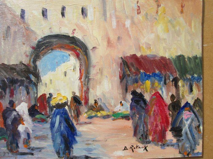 Retaux Bruno (1947) - Porte à Marrakech  Maroc