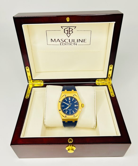 GB Watches - Masculine Edition Navy Blue-Gold farbe - Ingen mindstepris - Mænd - 2011-nu