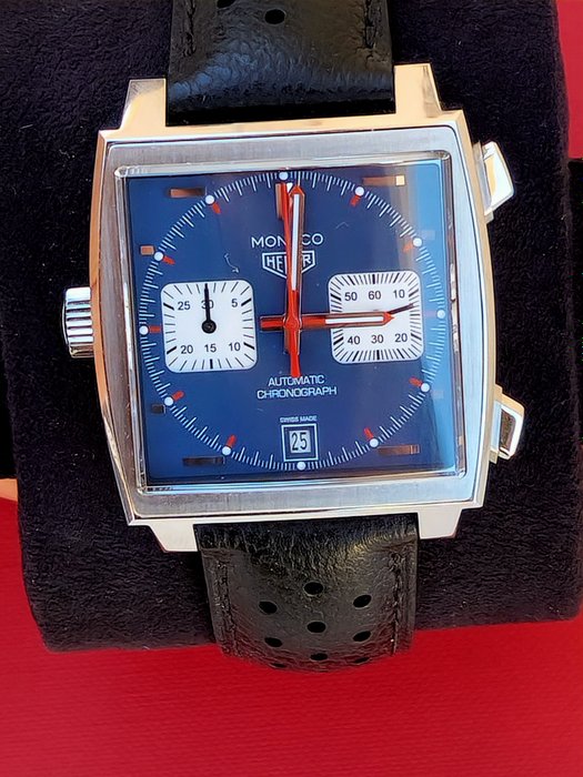 TAG Heuer - Monaco - Special edition TAG Heuer Monaco Calibre 11 CAW211P.FC6356 Tag heuer monaco Steve McQueen - Mænd - 2020+