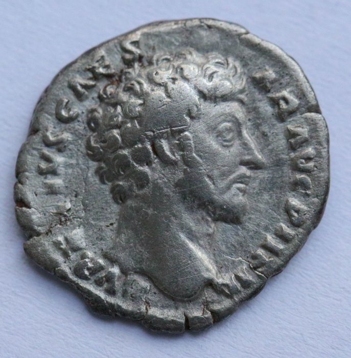 Romarriket. Marcus Aurelius (Caesar, AD 139-161). Denarius Rome, AD 153/4 - Minerva  (Ingen mindstepris)