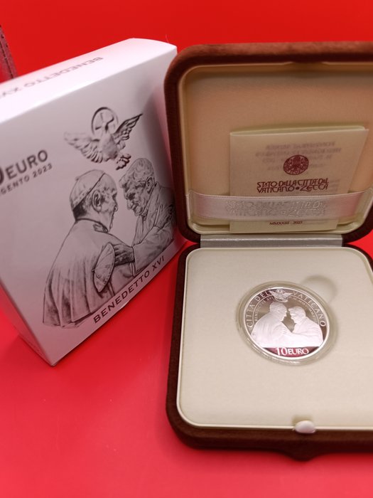 Vatikanstaten 10 Euro 2023 "Benedicto XVI" Proof  (Ingen mindstepris)