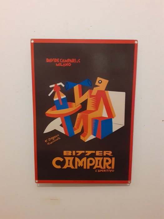 Officine grafiche Baroni -Davide Campari S.p.a Milano - Fortunato Depero - Reklameplakat - Jern