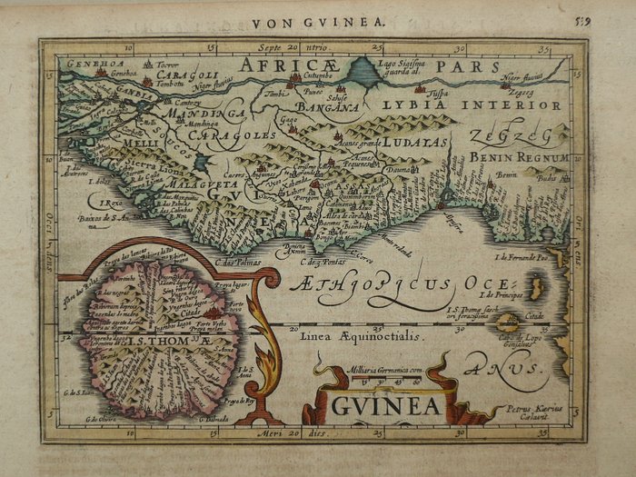 Afrika - Guinee / Nigeria; Gerard Mercator / Jodocus Hondius - Guinea - 1621-1650