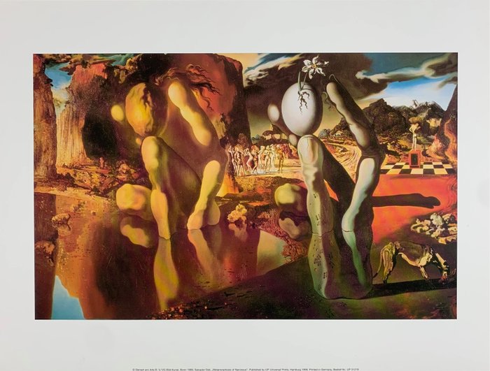 Salvador Dali (1904-1989) - Metamorphosis of Narcissus, 1937 - Artprint - 30 x 40 cm