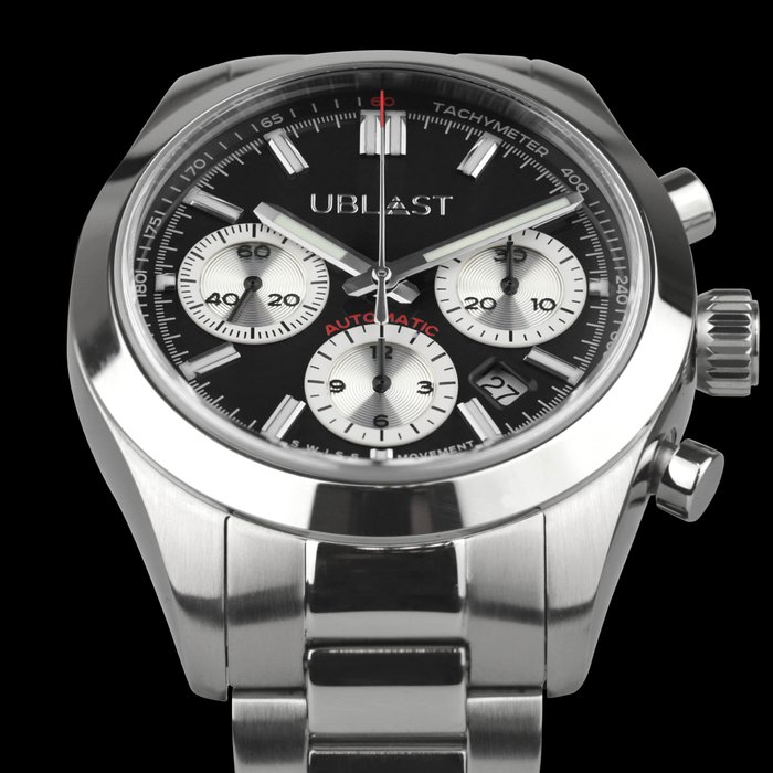 Ublast - Air Prince Chronograph - REF.UBAPCH40BK - Automatic Swiss - Mænd - Ny