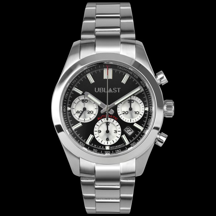 Ublast - Air Prince Chronograph - REF.UBAPCH40BK - Automatic Swiss - Mænd - Ny