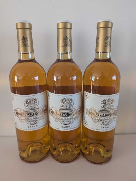 2015 Château Coutet - Sauternes 1er Grand Cru Classé - 3 Flasker (075 L)