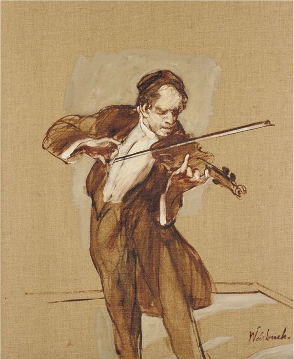 Claude Weisbuch (1927-2014) - Le Violoniste