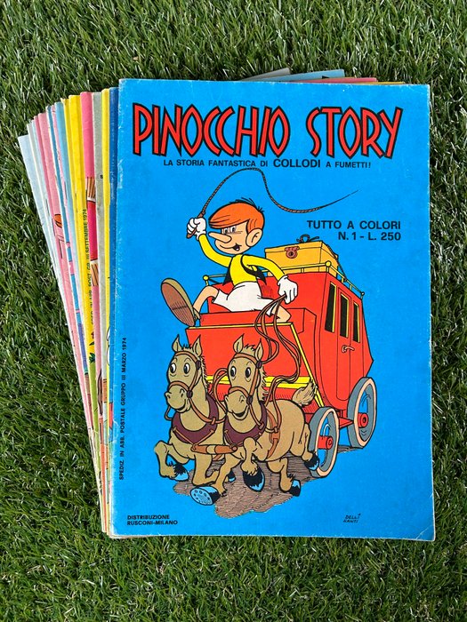 Pinocchio 16x albi - Pinocchio Story - 16 Album - Første udgave - 1974/1975