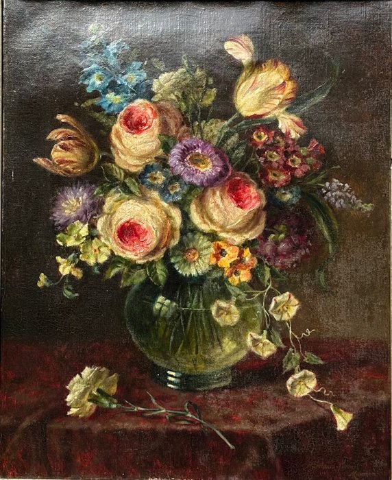 Rosina Schmid Ferrari (1845-1948), Attributed to - A Dutch Floral Display