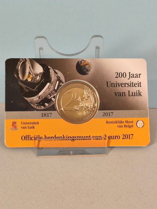 Belgien. 2 Euro 2017 "Università di Liegi" (10 coincards) versione francese  (Ingen mindstepris)