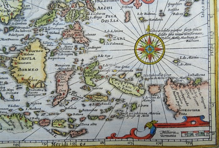 Asien - Filippinerne / Indonesien / Malaysia / Singapore / Marianerne / Ny Guinea / Vietnam; Hondius / Mercator / Janssonius - Insulae Indiae orientalis - 1601-1620