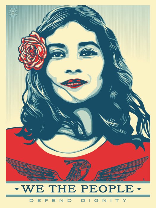 Shepard Fairey (OBEY) (1970) - 3 prints We the People campaign